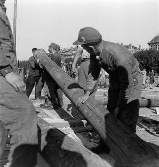 Bauarbeiten bei der Pont de l'Université