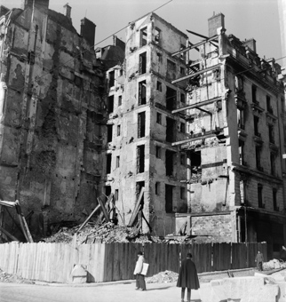 Zerstörte Häuser in Lyon