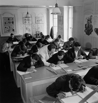 Schulzimmer eines Technikums
