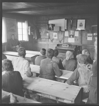 Das Radio in der Schulstube von Bellwald