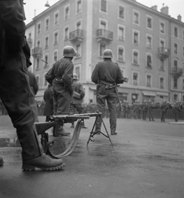 Unruhen von Genf 1932: Strassensperre