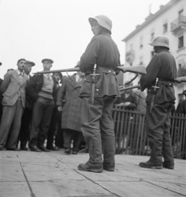 Unruhen von Genf 1932: Strassensperre