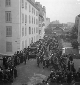 Unruhen von Genf 1932: Trauerzug für getötete Demonstranten