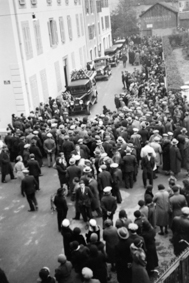 Unruhen von Genf 1932: Trauerzug für die getöteten Demonstranten