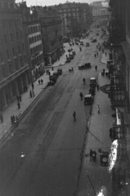 Die Rue du Mont-Blanc von oben