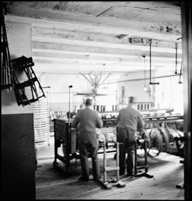 Arbeit in einer Werkstatt des Thorbergs