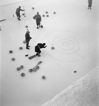 Curlingbahn von oben