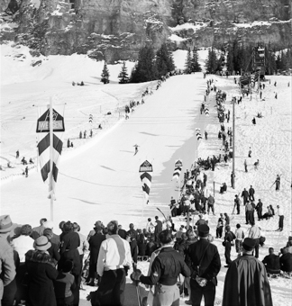 Ski-Schanzen-Springen in Wengen