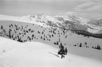 Winterlandschaft vor dem Jungfraumassiv