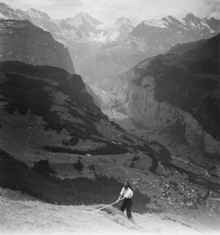 Bergheutet über dem Lauterbrunnental