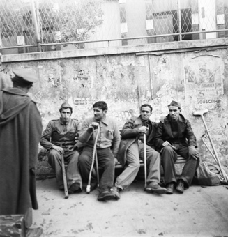 Geflüchtete Menschen aus Spanien in Le Perthus