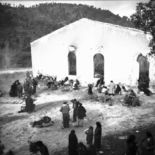 Spanische Flüchtlinge an der französischen Grenze