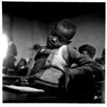 Knabe in einer afro-amerikanischen Schule in New Bern